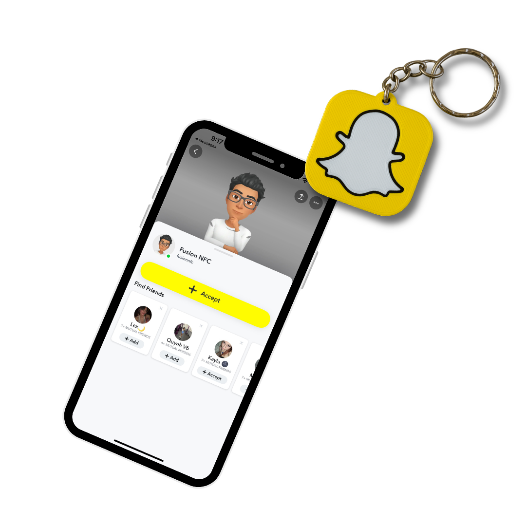 Snapchat NFC Keychain