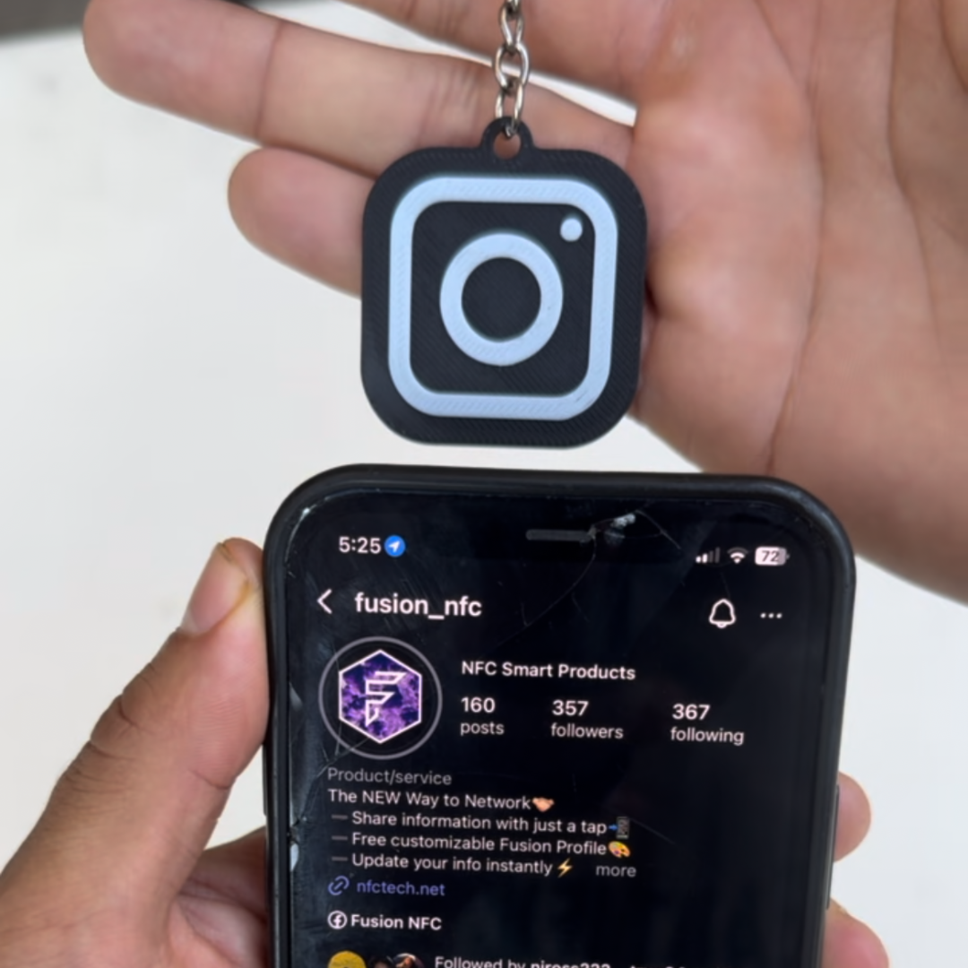 Instagram NFC Keychain