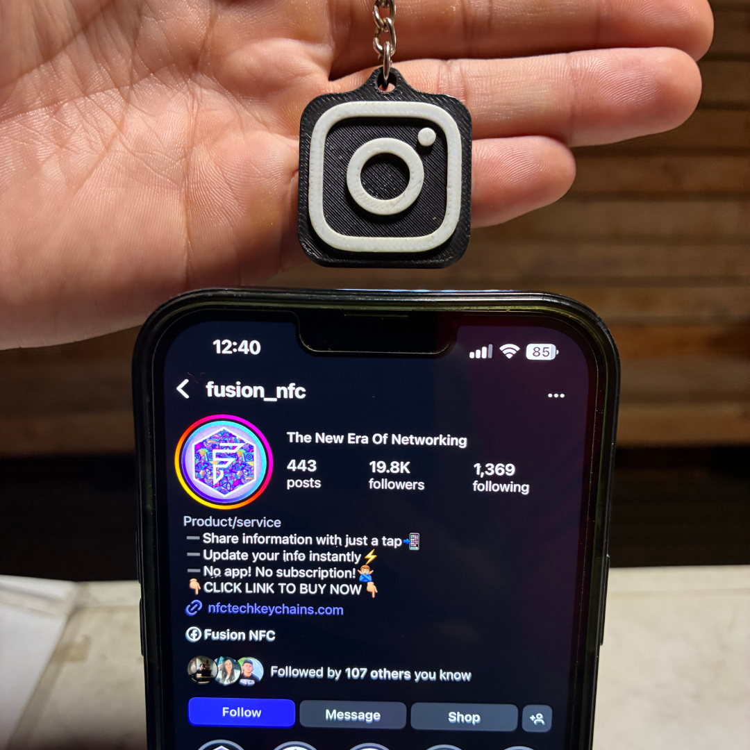 Instagram NFC Keychain
