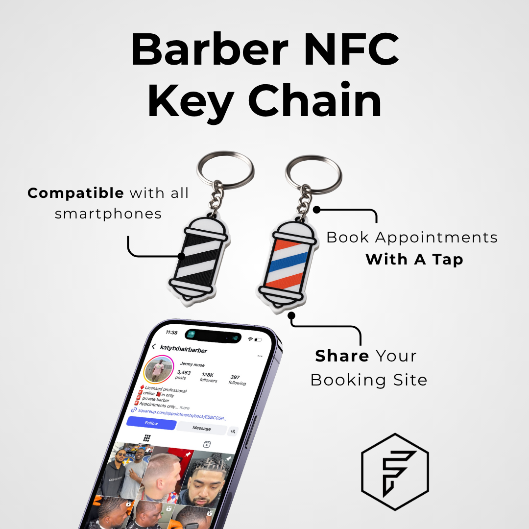 Barber NFC Keychain