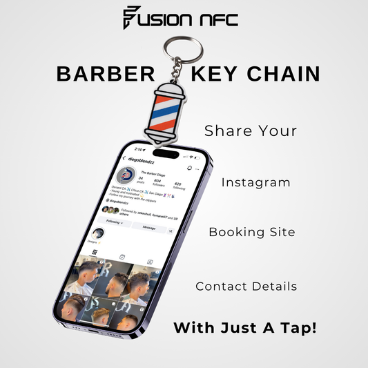 Barber NFC Keychain